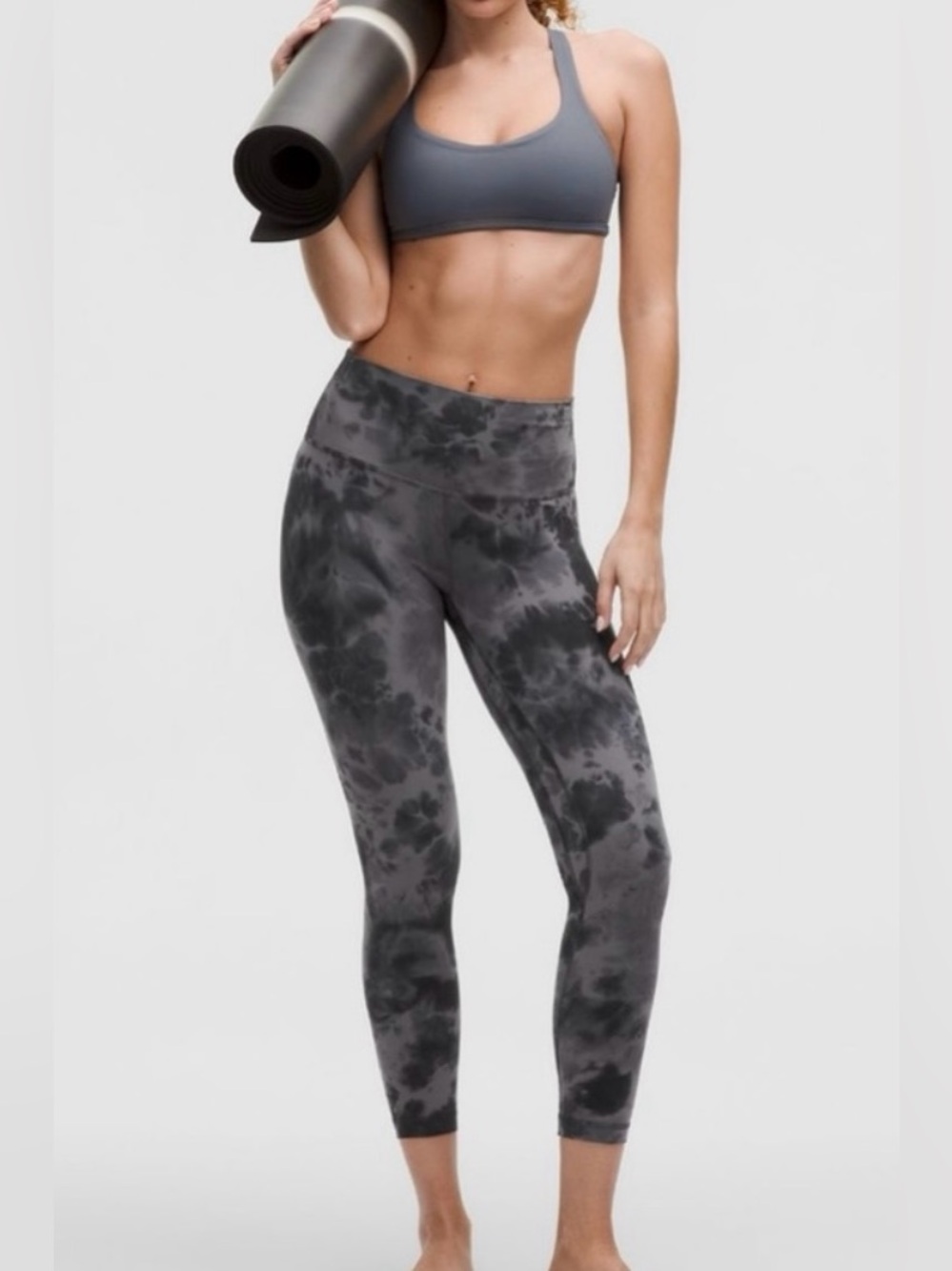 Lululemon Leggings Align High-Rise Pants Diamond Dye Pitch Grey/Graphite Grey 4